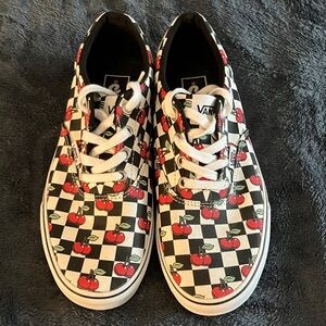 New cherry checkered vans
